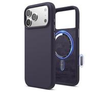 elago Funda Magnética de Silicona Líquida para iPhone 17 Pro MAX (6,9") - Compatible con MagSafe, Antigolpes, Delgada, Acabado Suave al Tacto (Púrpura Intenso)