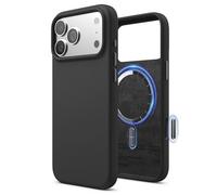 elago Funda Magnética de Silicona Líquida para iPhone 17 Pro MAX (6,9") - Compatible con MagSafe, Antigolpes, Delgada, Acabado Suave al Tacto (Negro)