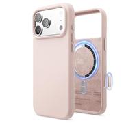 elago Funda Magnética de Silicona Líquida para iPhone 17 Pro MAX (6,9") - Compatible con MagSafe, Antigolpes, Delgada, Acabado Suave al Tacto (Rosa Encantadora)