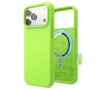 elago Funda Magnética de Silicona Líquida para iPhone 17 Pro MAX (6,9") - Compatible con MagSafe, Antigolpes, Delgada, Acabado Suave al Tacto (Verde Lima)