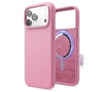 elago Funda Magnética de Silicona Líquida para iPhone 17 Pro MAX (6,9") - Compatible con MagSafe, Antigolpes, Delgada, Acabado Suave al Tacto (Rosa Fucsia)