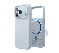elago Funda Magnética de Silicona Líquida para iPhone 18 Pro/17 Pro [6,3"] | Compatible con MagSafe, Antigolpes, Delgada, Acabado Suave al Tacto (Azul Claro)