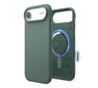 elago Funda Magnética de Silicona Líquida para iPhone Air (6,5") - Compatible con MagSafe, Antigolpes, Delgada, Acabado Suave al Tacto (Verde Medianoche)