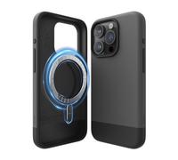 elago Funda Magnética Glide para iPhone 15 Pro | Compatible con MagSafe, Diseño de Dos Tonos, PC + TPU, Protección Completa y Cámara Reforzada (Gris Oscuro/Negro)