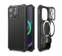 elago Funda Magnética Reforzada para iPhone 15 Pro MAX | Compatible con MagSafe, Protección Completa y de Cámara, Borde Antigolpes, PC + TPU Duradero (Negro)