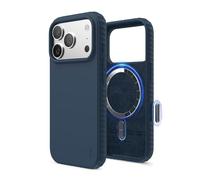 elago Funda Magnética Ridge para iPhone 17 Pro - Compatible con MagSafe, Silicona Líquida Premium, Diseño Robusto Antigolpes, Acabado Suave al Tacto (Denim Índigo)