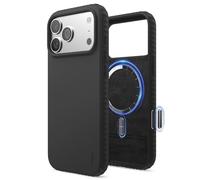 elago Funda Magnética Ridge para iPhone 17 Pro MAX - Compatible con MagSafe, Silicona Líquida Premium, Diseño Robusto Antigolpes, Acabado Suave al Tacto (Negro)