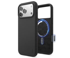 elago Funda Magnética Ridge para iPhone 17 Pro MAX - Compatible con MagSafe, Silicona Líquida Premium, Diseño Robusto Antigolpes, Acabado Suave al Tacto (Negro)
