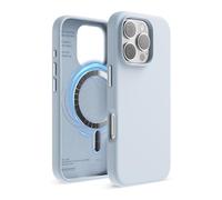 elago Funda Magnética Silicona Compatible con Funda para iPhone 16 Pro 6.3 Pulgadas Compatible con Todos los Accesorios MagSafe - Imanes Integrados, Silicona de Agarre Suave (Azul Claro)