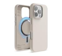elago Funda Magnética Silicona Compatible con Funda para iPhone 16 Pro 6.3 Pulgadas Compatible con Todos los Accesorios MagSafe - Imanes Integrados, Silicona de Agarre Suave (Stone)