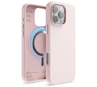 elago Funda Magnética Silicona Compatible con Funda para iPhone 16 Pro MAX 6.9 Pulgadas Compatible con Todos los Accesorios MagSafe - Imanes Integrados, Silicona de Agarre Suave (Rosa Claro)