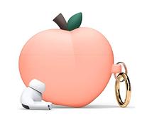 elago Funda Melocotón Peach Compatible con Apple AirPods Pro 2ª Generación - 3D Diseño Lindo Mono Funda Case con Mosquetón (Melocotón)