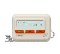 elago Funda Pager para AirPods Pro 2.ª Generación | Compatible con USB-C/Cable Lightning, Correa de Cadena Incluida, Diseño Retro (Blanco)