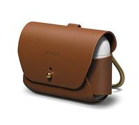 elago Funda Piel con Mosquetón Compatible con AirPods Pro 2, Compatible con AirPods Pro - Cover Piel Auténtica [Ajuste Probado]