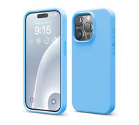 Elago - Funda protectora de silicona l quida para iPhone 15 Pro (6,1 pulgadas), color azul oc ano.