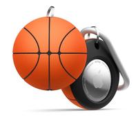 elago Funda Serie Balón para Apple AirTag 2.ª/1.ª Gen | Llavero Anticaídas para Llaves y Mascotas, Dispositivo de Rastreo No Incluido (Baloncesto)