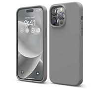 elago Funda Silicona Líquida Compatible con iPhone 14 Pro MAX Case (6,7"), Silicona Premium, Protección Completa - Carcasa de 3 Capas Antigolpes, Forro Microfibra Suave Anti-Arañazos (Gris Oscuro)