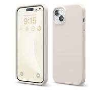 elago Funda Silicona Líquida Compatible con iPhone 15 Plus, Silicona Premium, Funda Protectora Cuerpo Completo [Estructura A Prueba Golpes 4 Capas], Forro Microfibra Suave Antiarañazo (Piedra)