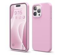 elago Funda Silicona Líquida Compatible con iPhone 15 Pro MAX, Silicona Premium, Funda Protectora Cuerpo Completo [Estructura A Prueba Golpes 4 Capas], Forro Microfibra Antiarañazos (Rosa Caliente)