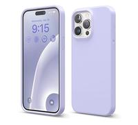 elago Funda Silicona Líquida Compatible con iPhone 15 Pro MAX, Silicona Premium, Funda Protectora Cuerpo Completo [Estructura A Prueba Golpes 4 Capas], Forro Microfibra Suave Antiarañazos (Morado)