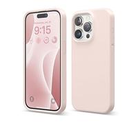 elago Funda Silicona Líquida Compatible con iPhone 15 Pro, Silicona Premium, Funda Protectora Cuerpo Completo [Estructura A Prueba de Golpes 4 Capas], Forro de Microfibra Suave Antiarañazos (Rosa)