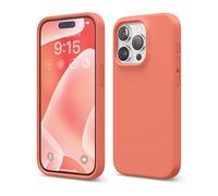 elago Funda Silicona Líquida Compatible con iPhone 15 Pro, Silicona Premium, Funda Protectora Cuerpo Completo [Estructura A Prueba Golpes 4 Capas], Forro Microfibra Suave Antiarañazos (Pomelo Rosa)