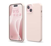 elago Funda Silicona Líquida Compatible con iPhone 15, Silicona Premium, Funda Protectora Cuerpo Completo [Estructura A Prueba de Golpes 4 Capas], Forro Microfibra Suave Antiarañazos (Rosado Claro)