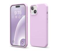 elago Funda Silicona Líquida Compatible con iPhone 15, Silicona Premium, Funda Protectora Cuerpo Completo [Estructura A Prueba de Golpes 4 Capas], Forro Microfibra Suave Antiarañazos (Lila Claro)