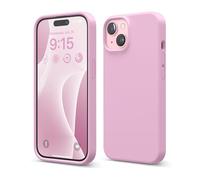 elago Funda Silicona Líquida Compatible con iPhone 15, Silicona Premium, Funda Protectora Cuerpo Completo [Estructura A Prueba de Golpes 4 Capas], Forro Microfibra Suave Antiarañazos (Rosa Fuerte)