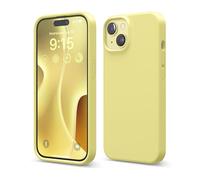 elago Funda Silicona Líquida Compatible con iPhone 15, Silicona Premium, Funda Protectora Cuerpo Completo [Estructura A Prueba de Golpes 4 Capas], Forro Microfibra Suave Antiarañazos (Amarillo)