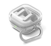 elago Funda Transparente con Mosquetón para Samsung Galaxy Buds 4/Galaxy Buds 4 Pro, Carcasa de TPU Premium, Compatible con Carga Inalámbrica, Protección Antigolpes (Transparente)