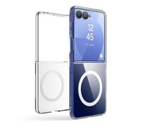 elago Funda Transparente Magnética Compatible con Samsung Galaxy Z Flip 7 - Compatible con Cargador MagSafe, Gran Potencia Magnética, PC de Primera Calidad, Parachoques Resistente a los Golpes
