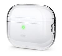 elago Funda Transparente para Apple AirPods Pro 2.ª Generación | Carcasa Protectora, Antigolpes, Cinta de Gel Incluida, Carga Inalámbrica, Menor Amarilleamiento (Transparente)