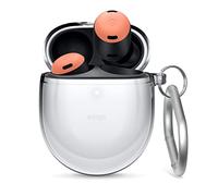 elago Funda Transparente para Google Pixel Buds Pro 2 y Pro | TPU Antigolpes, Carcasa con Llavero, Carga Inalámbrica, Resistente al Amarilleo