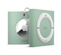 elago Funda W7 Estuche para Llavero Compatible con Apple AirTags - Protección, Llavero con Mosquetón, Diseño de Reproductor MP3 Retro Clásico, Dispositivo de Seguimiento No Incluido (Menta)