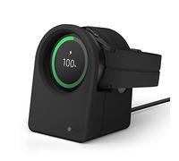elago GWT3 Soporte de Carga Compatible con Galaxy Watch 8 Series, 7 Series, 6 Series, and 5 Series, Diseño de Reloj Clásico, Modo Nocturno [Cable de Carga No Incluido] (Negro)