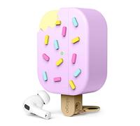 elago Helado Funda Compatible con AirPods Pro 2 - Compatible con AirPods Pro 2ª Generación Funda, Mosquetón Incluido, Soporta Carga Inalámbrica, Protección Total (Mora Azul)