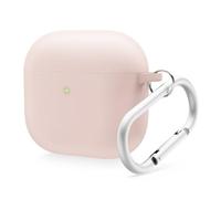elago Liquid Hybrid Funda Compatible con AirPods 4 Funda - Compatible con Funda AirPods 4, Protección de Triple Capa, Incluye Llavero, Carga Inalámbrica, Resistente a Golpes (Rosa)