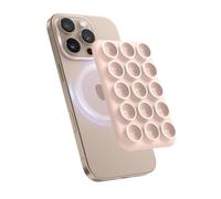 elago Montura de Teléfono con Ventosa Magnética, Compatible con Funda MagSafe - Agarre de Silicona Desmontable para iPhone, Ideal para Selfies y Grabación Sin Manos en TikTok e Instagram (Rosa)