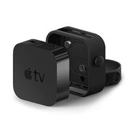 elago Multi Mount Compatible con Apple TV 4K (2021) / HD [No Compatible con Apple TV (2022)] [Tres Opciones de Montaje: Imán, Tornillo, Correa] [Fácil instalación] (Negro)