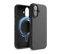 elago Product Image Funda Magnética de Silicona Líquida para iPhone 16 (6,1") - Compatible con MagSafe, Antigolpes, Delgada, Acabado Suave al Tact (Negro)