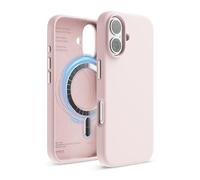 elago Product Image Funda Magnética de Silicona Líquida para iPhone 16 (6,1") - Compatible con MagSafe, Antigolpes, Delgada, Acabado Suave al Tact (Rosa Claro)
