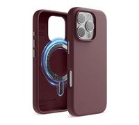 elago Product Image Funda Magnética de Silicona Líquida para iPhone 16 Pro (6,3") - Compatible con MagSafe, Antigolpes, Delgada, Acabado Suave al Tact (Rojo Vino)