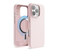 elago Product Image Funda Magnética de Silicona Líquida para iPhone 16 Pro (6,3") - Compatible con MagSafe, Antigolpes, Delgada, Acabado Suave al Tact (Rosa Claro)