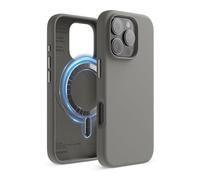 elago Funda Magnética Silicona Compatible con Funda para iPhone 16 Pro 6.3 Pulgadas Compatible con Todos los Accesorios MagSafe - Imanes Integrados, Silicona de Agarre Suave (Gris Medio)
