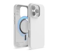 elago Product Image Funda Magnética de Silicona Líquida para iPhone 16 Pro (6,3") - Compatible con MagSafe, Antigolpes, Delgada, Acabado Suave al Tact (Blanco)