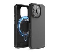 elago Product Image Funda Magnética de Silicona Líquida para iPhone 16 Pro (6,3") - Compatible con MagSafe, Antigolpes, Delgada, Acabado Suave al Tact (Negro)