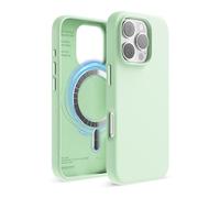 elago Product Image Funda Magnética de Silicona Líquida para iPhone 16 Pro (6,3") - Compatible con MagSafe, Antigolpes, Delgada, Acabado Suave al Tact (Menta Suave)