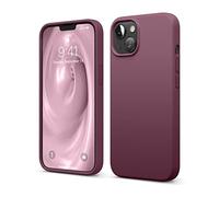 elago Silicona Líquida Funda Compatible con iPhone 13 Case (6.1"), Silicona Premium, Protección Completa - Prueba de Golpes, Anti-Arañazos Revestimiento de Microfibra Suave (Burdeos)