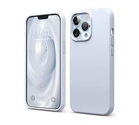 elago Silicona Líquida Funda Compatible con iPhone 13 Pro Case (6.1"), Silicona Premium, Protección Completa - Prueba de Golpes, Anti-Arañazos Revestimiento de Microfibra Suave (Azul Claro)